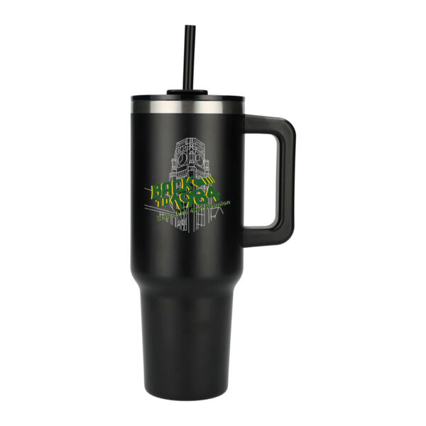 40 oz Vacuum Insulated Eco-Friendly Travel Tumbler With Straw  Thumbnail
